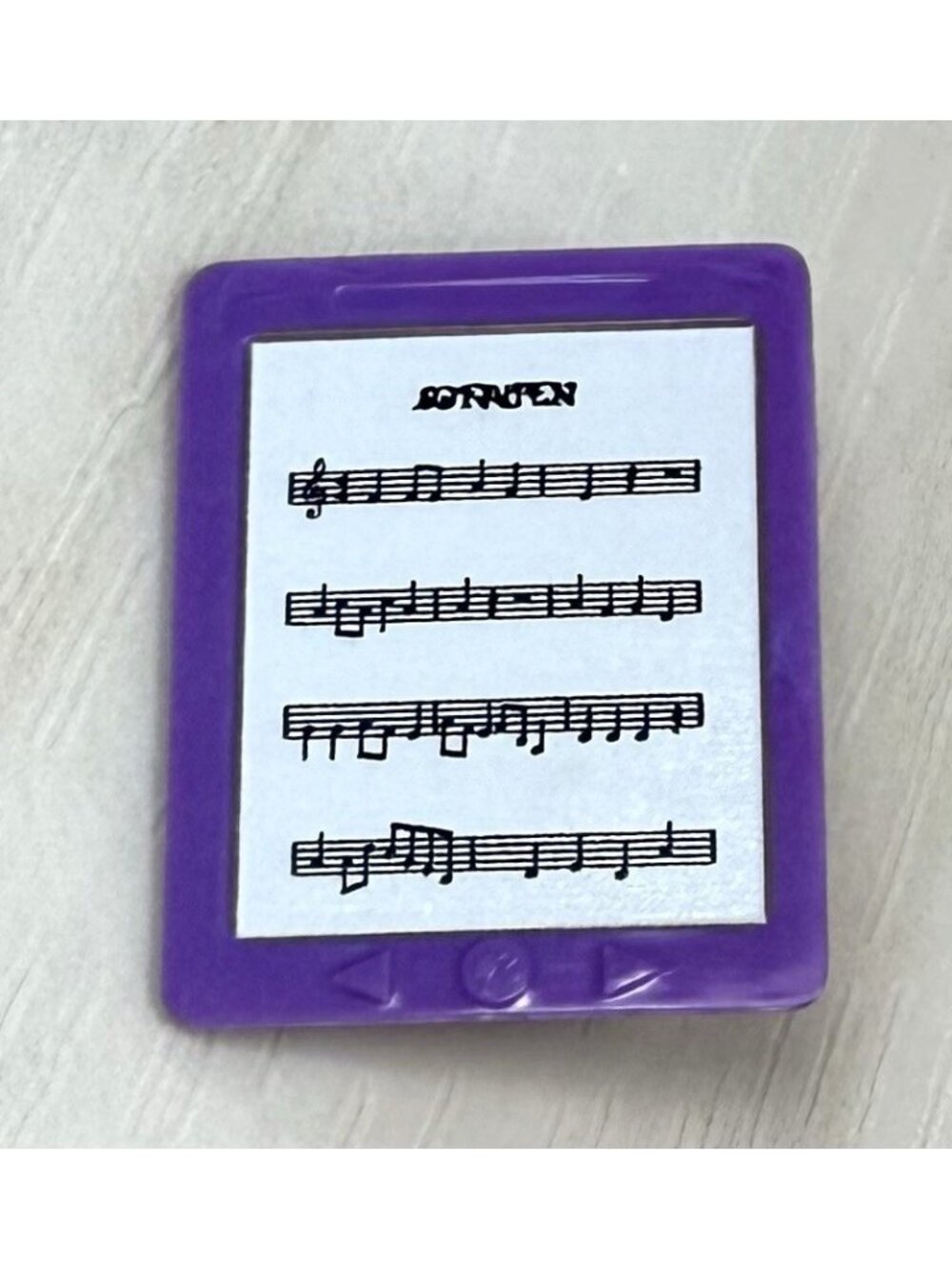Mattel BARBIE 1.5" Purple Doll Sheet Music iPad Tablet Accessory Songbook EUC